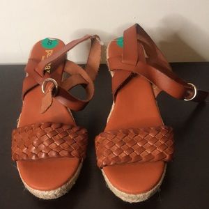 Paseart Made in spain wedge sandals.